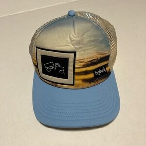 Bigtruck Trucker Hat Mesh Back Snapback Landscape Photo Graphic
